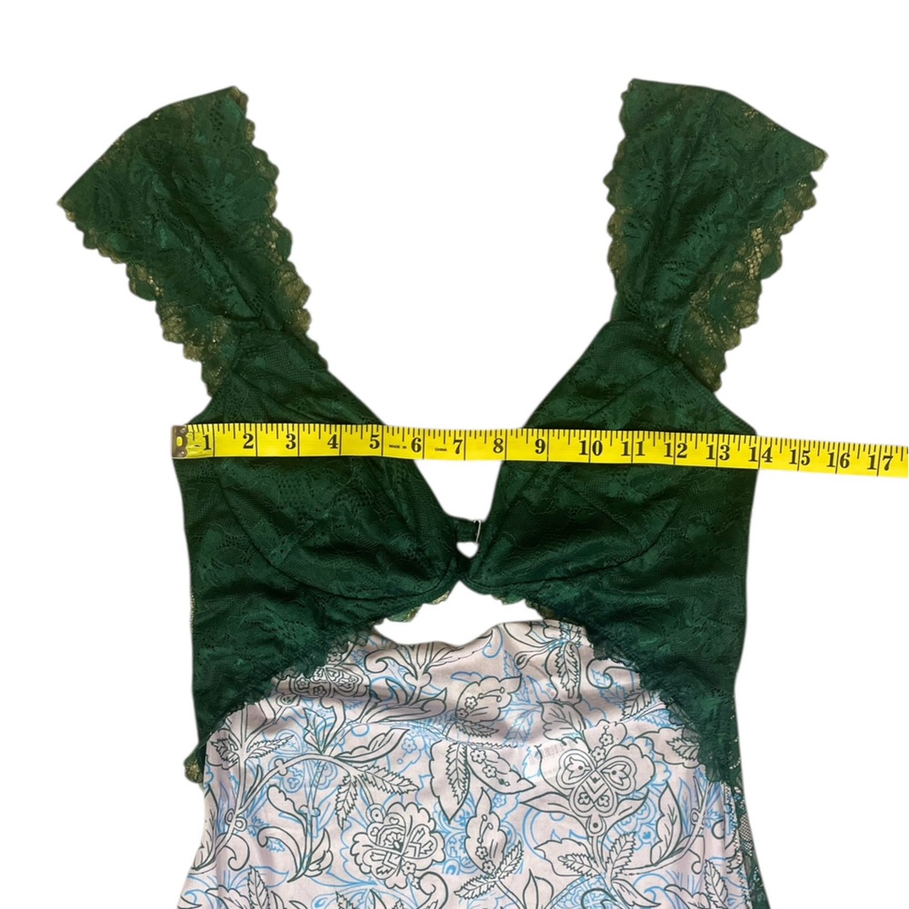 NWT Intimately Free People Suddenly Fine Floral Print Cutout Lace Trim Nightgown - Picture 10 of 16